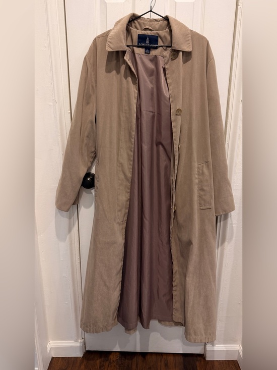 London Fog Jackets & Blazers - London Fog Navy and Beige Trench Coat Label